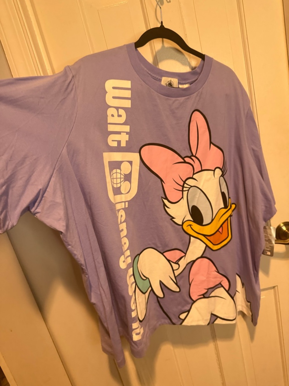 NWT Disney Lavender Daisy Duck Graphic Tee with Pink Bow 3X